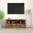 vidaXL TV-benk røkt eik 100x35x40 cm konstruert tre