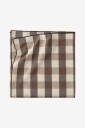 Ellos Home   Duk Majken Check 145x145 cm   Brun
