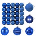 vidaXL Juleballsett 50 stk. Blå 8 cm Polystyren