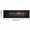  Kjøkkenteppe vaskbar Coffee tekst 45x150 cm fløyel 8721012918665