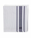 Lexington Icons Striped Organic Cotton Oxford Duk 150x350 cm Hvit / Dress Blue