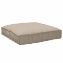 vidaXL Pute Oxford Stoff Gråbrun 80 x 80 x 12 cm