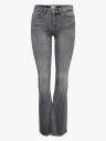 Only Blush Mid Flared Denim Grå S/34