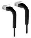 Ubiquiti UniFi Cat6 patchkabel - 10cm - svart - ultratynn og fleksibel - 50-pakning