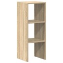  Bokhylle stablebar sonoma eik 30x30x80 cm konstruert tre