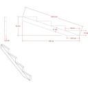 Trappevange PLUS Trinndybde 39 cm 4-Trinn uten Beslag