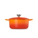Le Creuset  Signature støpejernsgryte rund 22 cm vulcanic