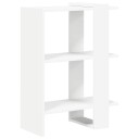 vidaXL Bokhylle Hvit 52 x 25 x 71,5 cm Konstruert tre