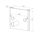 Norlys Avstandsplate Namsos Aluminium