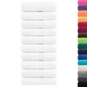  Premium gjestehåndklær SOLUND 10 stk hvit 30x50 cm 600gsm