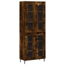  Highboard røkt eik 69,5x34x180 cm konstruert tre