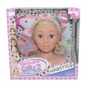 Bambolina Girlz Frisørhode m/ sminke og hårstyling tilbehør Molly