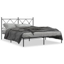  Sengeramme i metall med hodegavl svart 160x200 cm 8721012373891