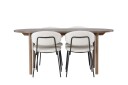 Venture Home Andy Matgruppe 180 cm Oval med 4 Chico Stoler Natur