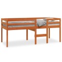 vidaXL Høyseng voksbrun 90x200 cm heltre furu 8721012315389
