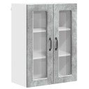  Kjøkkenskap med hylle Betonggrå 60 x 31 x 80 cm Konstruert tre