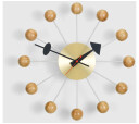 Vitra Ball Clock, Brass, Cherry