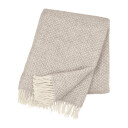 Klippan Yllefabrik Polka pledd ull Beige