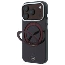 Mercedes Ring Stand Iconic Logo MagSafe-etui til iPhone 18 Pro / 17 Pro – burgunder