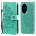 Honor 200 Pro Mandala Series Lommebok-deksel Grønn