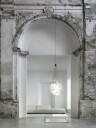 Stochastic Taklampe 48 Aluminium/Opal Hvit