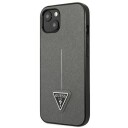 Guess Hardcase til iPhone 14 Plus 6,7" Sølv Saffiano Trekantlogo
