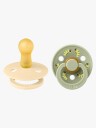 BIBS Studio Colour Pacifier Caterpillar Mix Latex  Round Silk/Sag