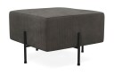 Menard Compact Sittepuff 60 cm Kvadratisk   Mørkegrå