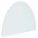 vidaXL Peisglassplate Gjennomsiktig 800 x 600 mm Glass