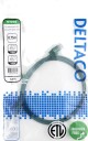DELTACO Nettverkskabel Cat6 U/UTP AWG28 LSZH 0,75 m Grønn