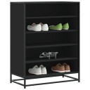  Skoskap svart 75x38x97,5 cm konstruert tre og metall 8721102923760