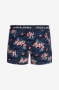 Jack & Jones   Boksershorts Jaclamine Flower Trunks 3 pakning   Blå
