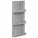 vidaXL Magasinreol Grå Sonoma 43 x 11 x 102 cm Konstruert tre