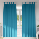  Gardiner med gardiner 2 pcs Turkis Polyester