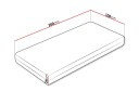 Derry Fjærmadrass 100x200 cm -