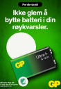 GP Ultra Plus 9V Alkaline Batterier 20-pakning
