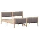  Sengestamme Brun og taupe 180 x 200 cm Heltre furu
