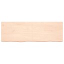 vidaXL Vegghylle 180x60x6 cm ubehandlet heltre eik