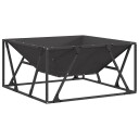 vidaXL Bålplass Svart 80 x 80 x 40 cm Stål