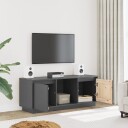 vidaXL TV-benk grå110,5x35x44 cm heltre furu