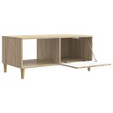  Kaffebord Sonoma eik 90 x 50 x 40 cm Konstruert tre