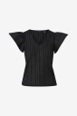 Vero Moda - Topp vmNaja SS V-neck Top - Svart