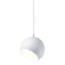 Nyta Tilt Globe Pendel Lampe Hvit Svart Stoffledning