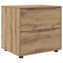 vidaXL Oppbevaringsskap 60 x 48 x 57 cm Konstruert tre Artisan Eik