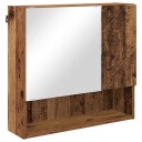  Speilskap med dør Gammelt tre 59 x 17 x 55 cm Konstruert tre