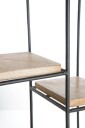 DEMO - Hylle 5 rom jern/tre 61x39x15cm