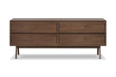 KommodeSkagana 150x50 cm Massiv Valnøtt   Brun