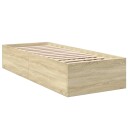  Sengeramme sonoma eik 75x190 cm konstruert tre 8721102598494