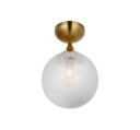 Cristol Single Flush Mount Antique Brass