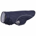 Vidaxl Hunde Regnfrakk Med Refleksstrimler Polyester Marineblå Xl